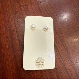 Elegant Pearl Stud Earrings